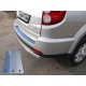 Защита заднего бампера овальная 75х42 мм ТСС для Great Wall Hover H3 New 2014-2015